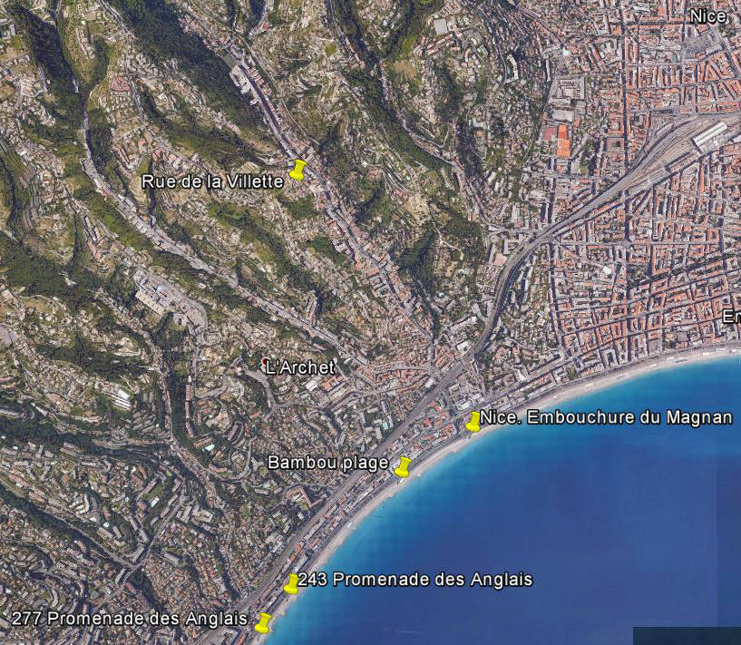 Ouest de la Promenade des Anglais